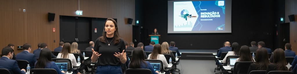 Raquel Santos em ambiente corporativo